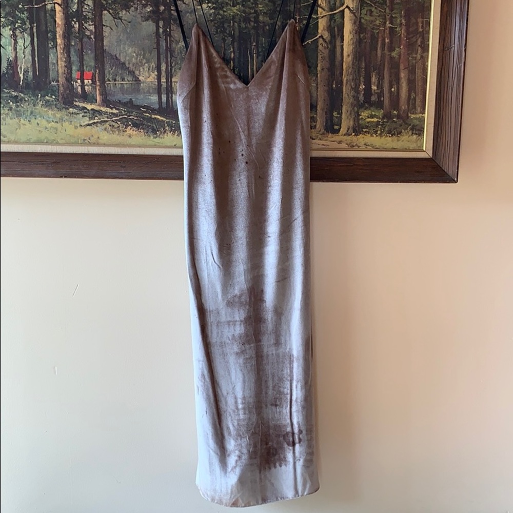 Rag & Bone Parker Velvet Slip Dress